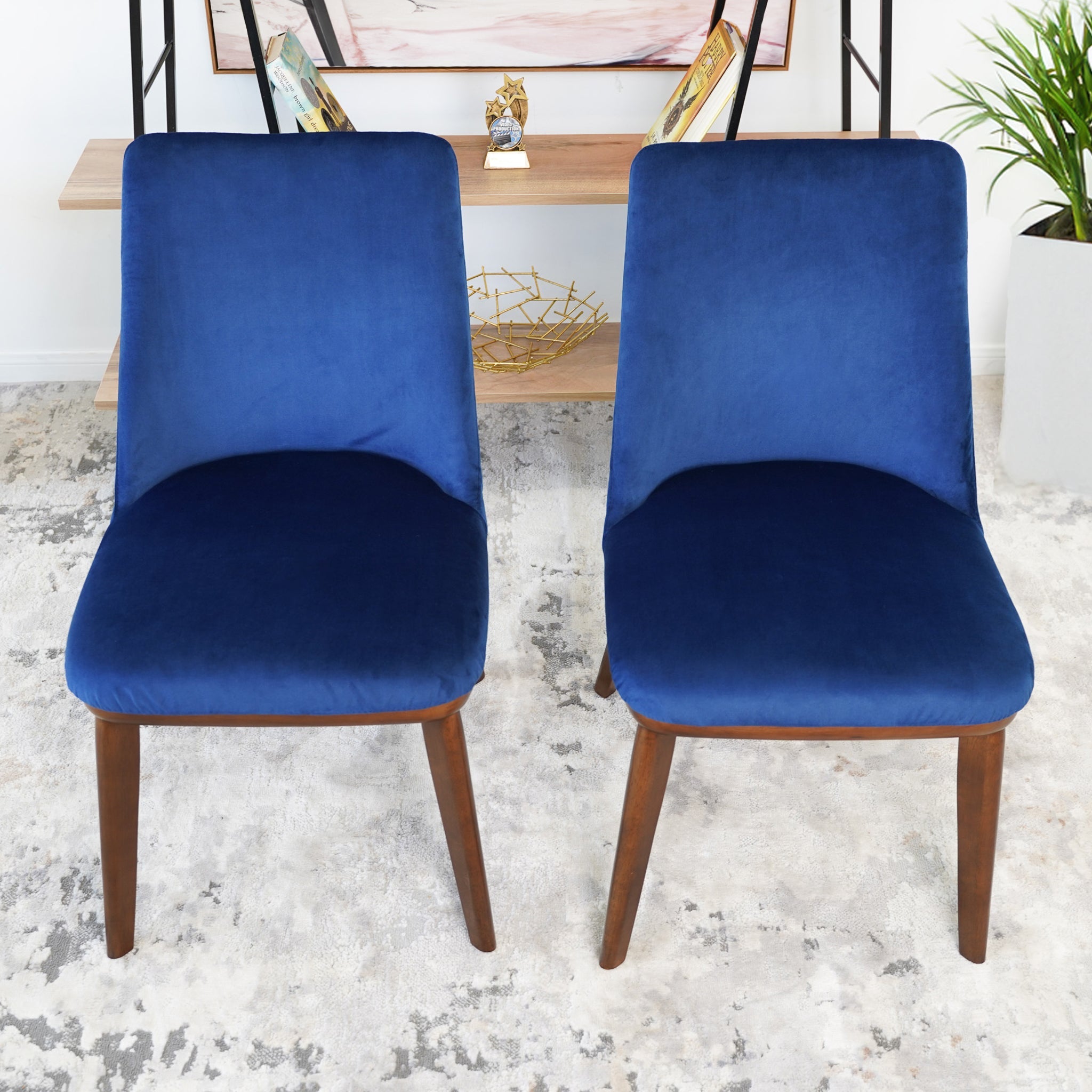 Clove Mid-Century Modern Dining Chair | Solid Wood Frame Tapered Legs