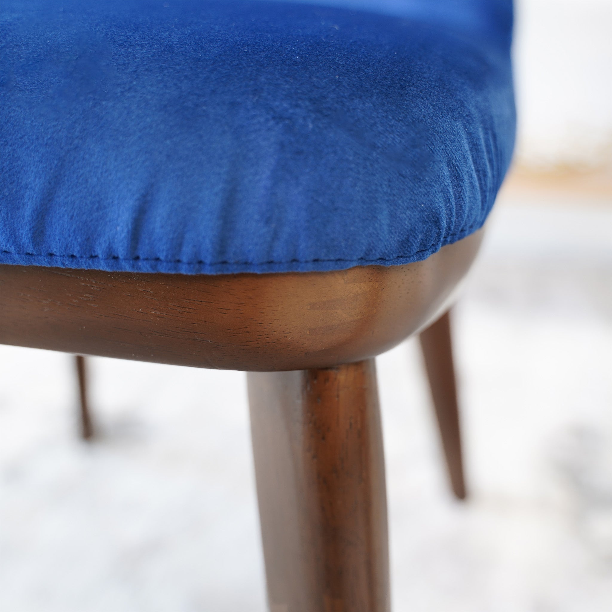 Clove Mid-Century Modern Dining Chair | Solid Wood Frame Tapered Legs