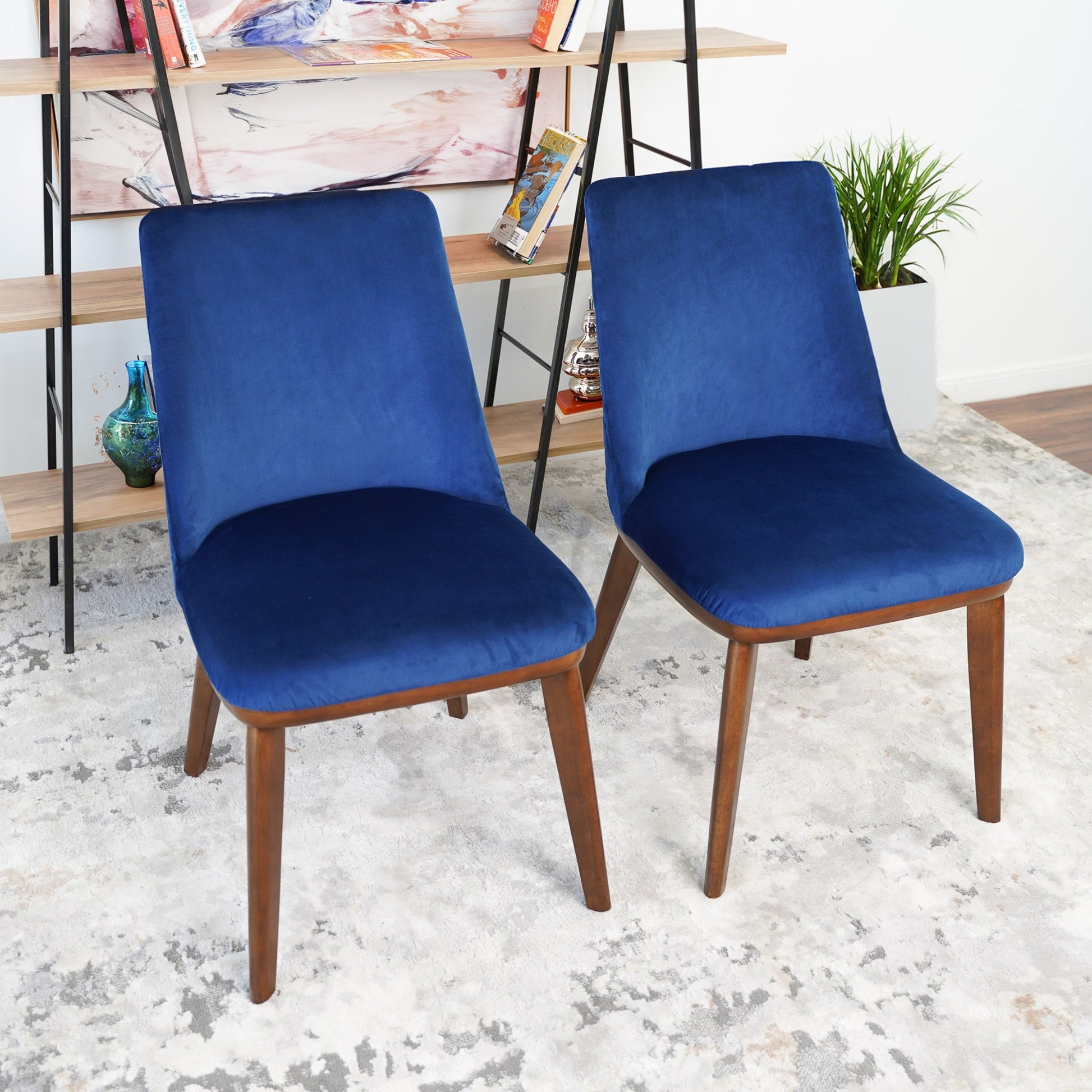 Clove Mid-Century Modern Dining Chair | Solid Wood Frame Tapered Legs
