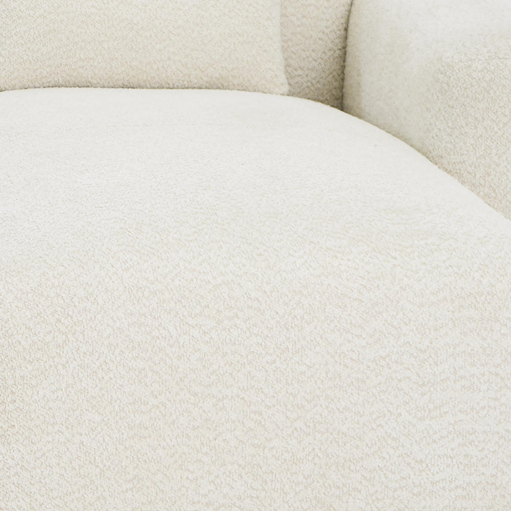 Haledon Family-Size Boucle Sectional with Chaise and Easy Clean