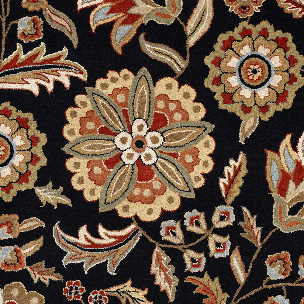 Athena Black/Wheat Handmade Rug - swatch