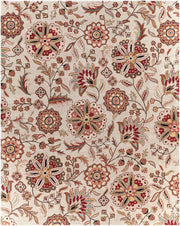 Athena Burgandy/Taupe Handmade Rug - 10' x 14'