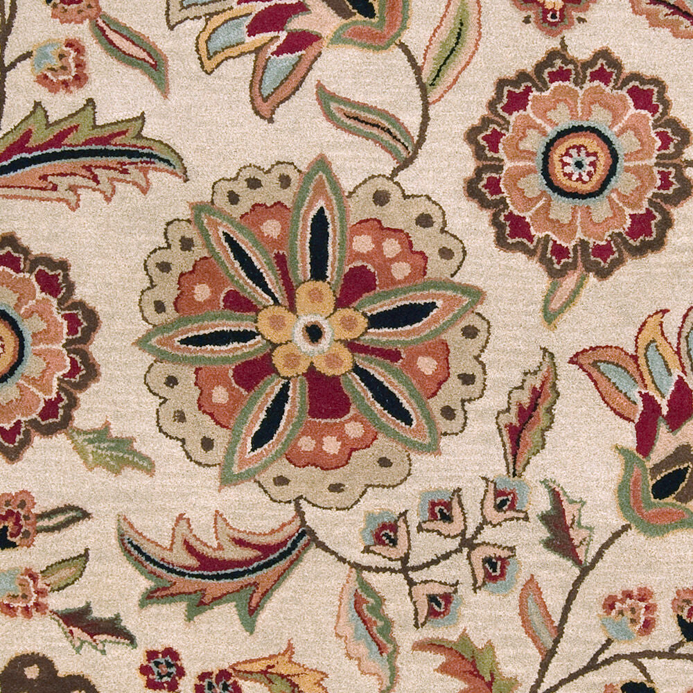 Athena Burgandy/Taupe Handmade Rug - swatch