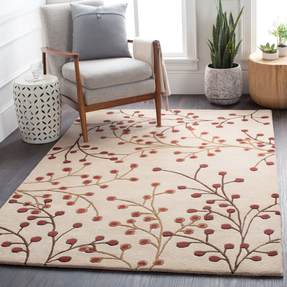 Athena Brown/Tan Handmade Rug ATH-5053 - roomscene