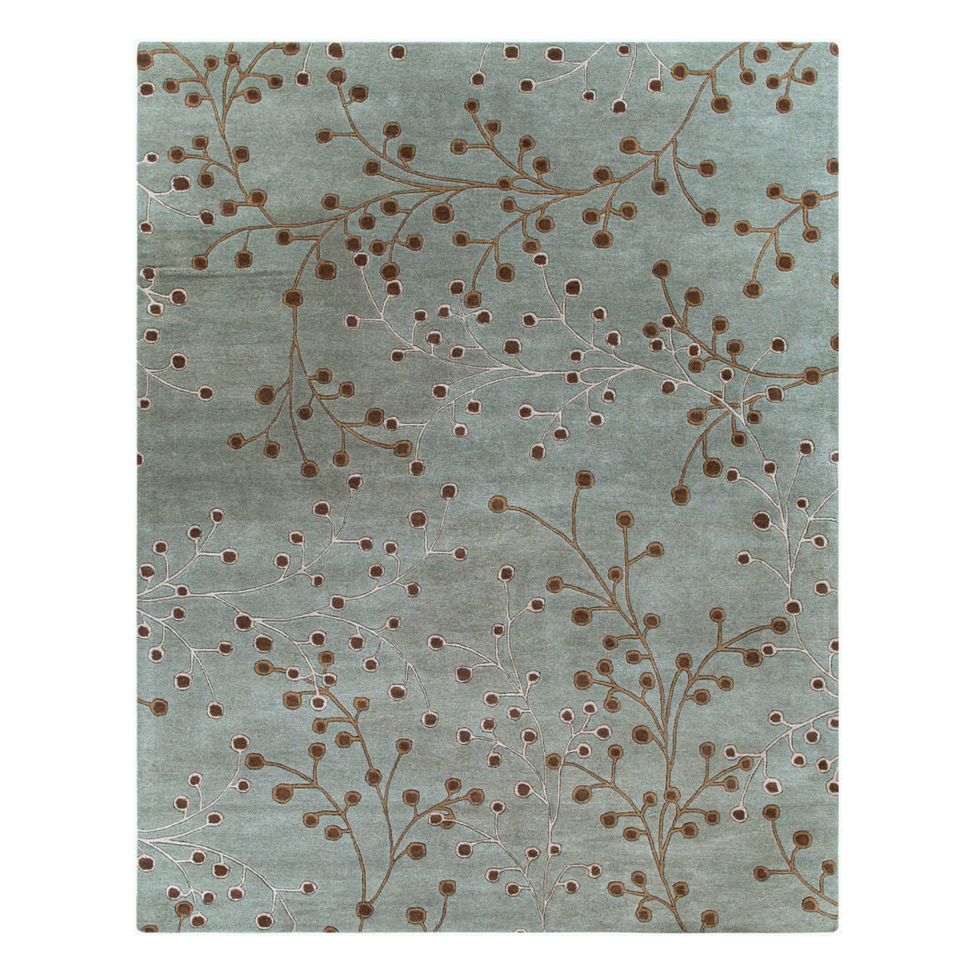 Athena Dark Brown/Taupe Handmade Rug - 10' x 14'