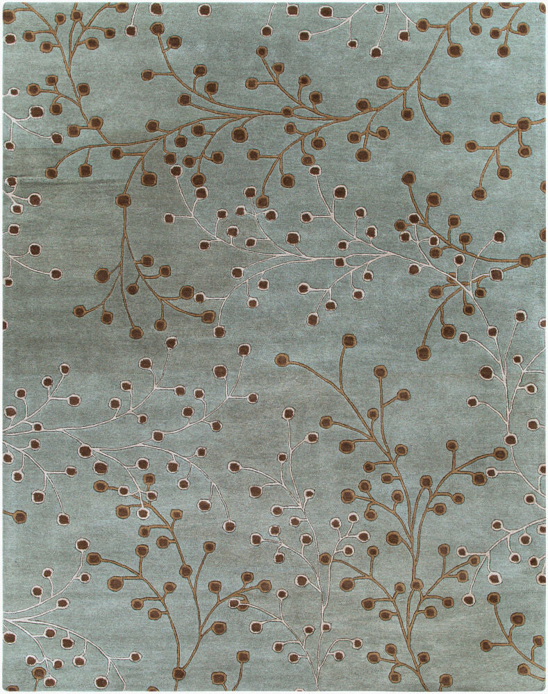 Athena Dark Brown/Taupe Handmade Rug - 10' x 14'