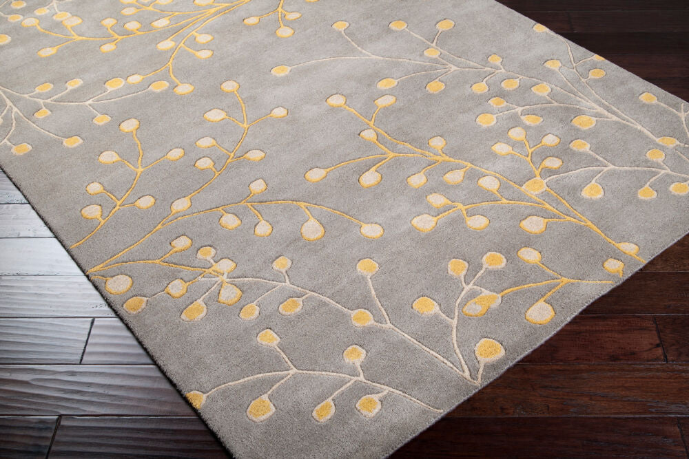 Athena Charcoal/Taupe Handmade Rug ATH-5060 - corner
