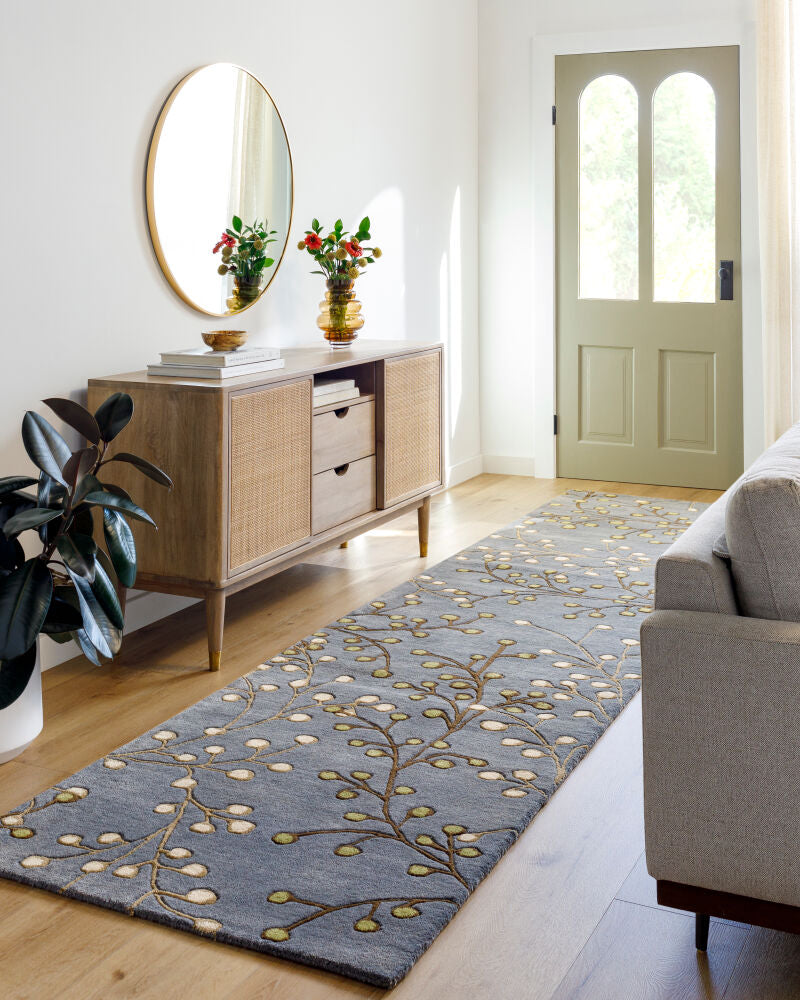 Athena Dark Brown/Light Brown Handmade Rug - roomscene