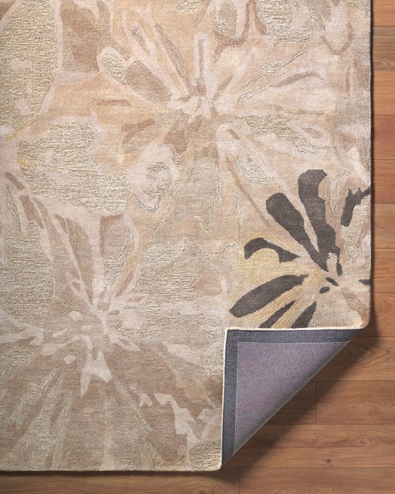 Athena Charcoal/Taupe Handmade Rug ATH-5135 - fold