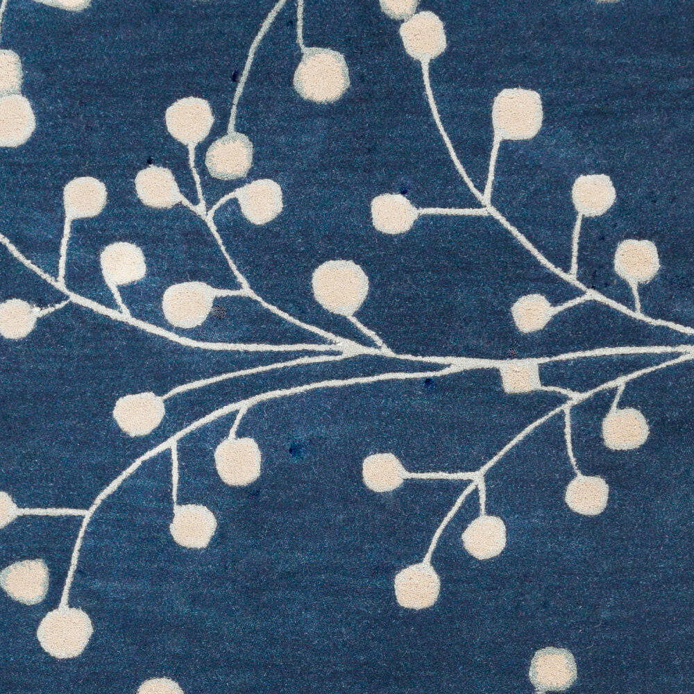 Athena Ink Blue/Tan Handmade Rug - swatch