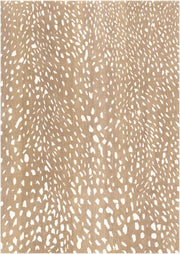 Athena Cream/Tan Handmade Rug - 10' x 14'