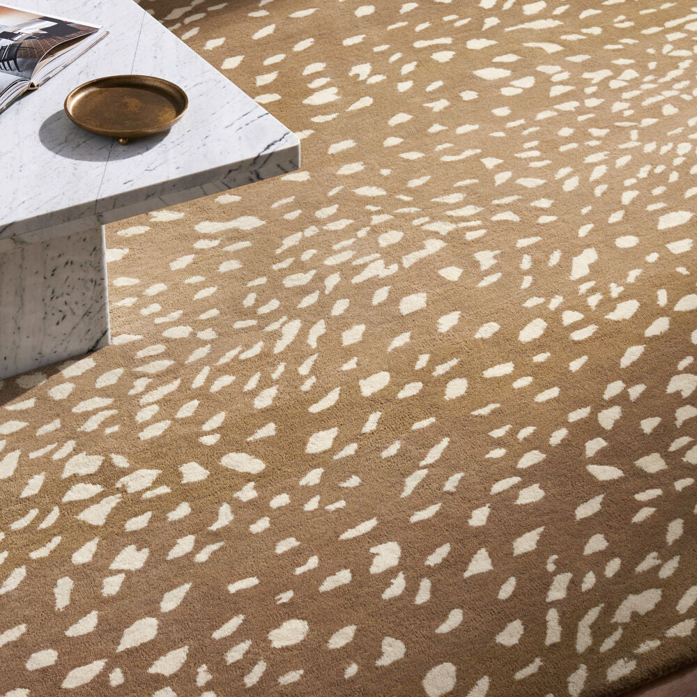 Athena Cream/Tan Handmade Rug - styleshot