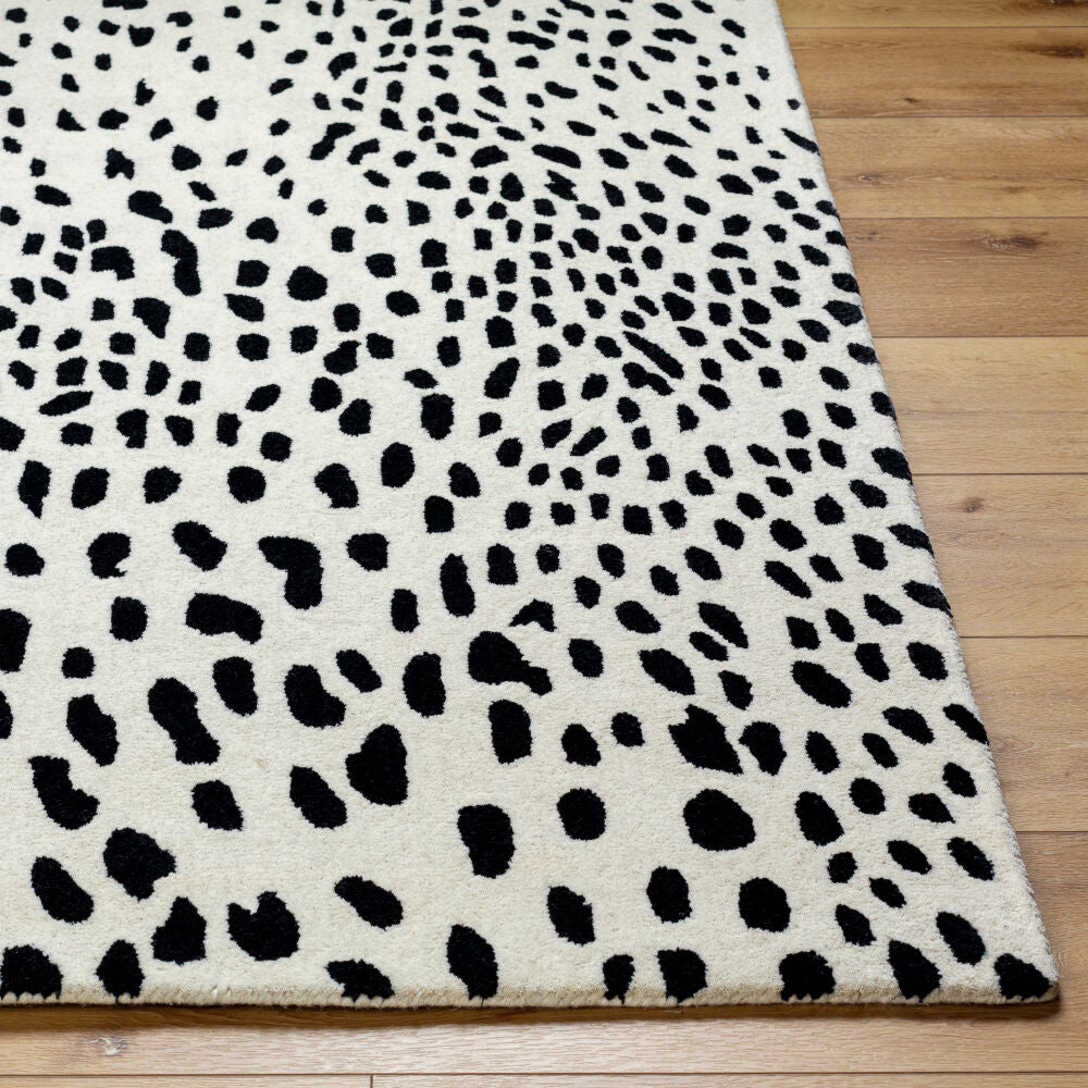 Athena Black/Cream Handmade Rug ATH-5171 - front