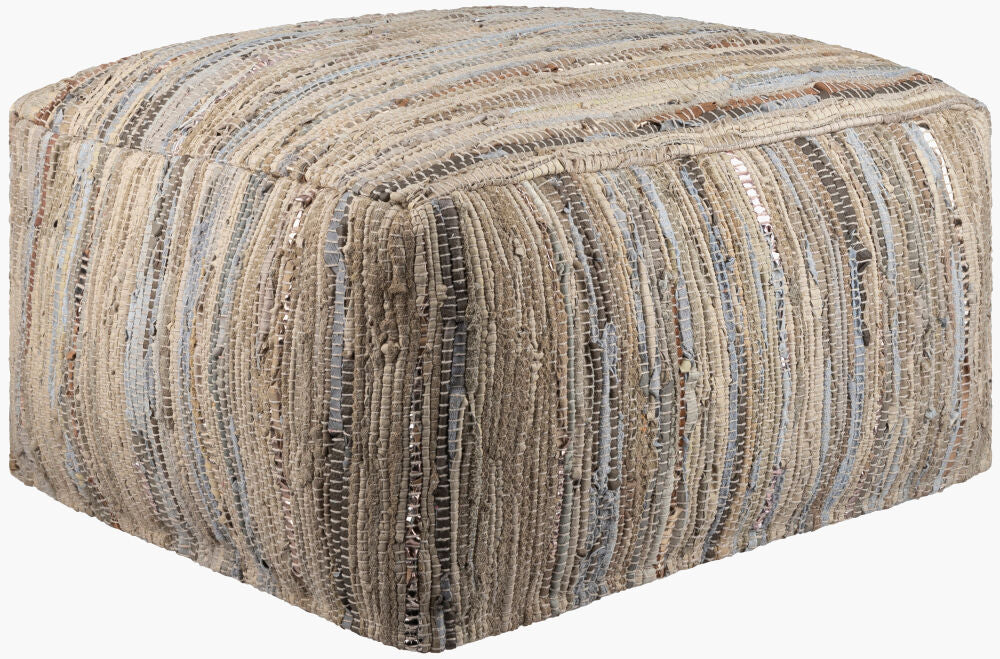 Anthracite Pouf ATPF-001 - 13"H x 24"W x 24"D