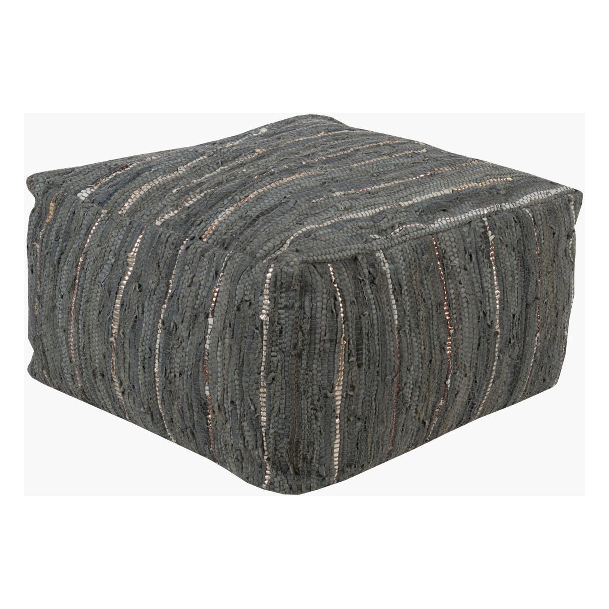 Anthracite Pouf ATPF-003 - 13"H x 24"W x 24"D