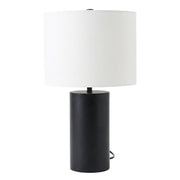 Aura Table Lamp | Matte Black and Bold Block Base