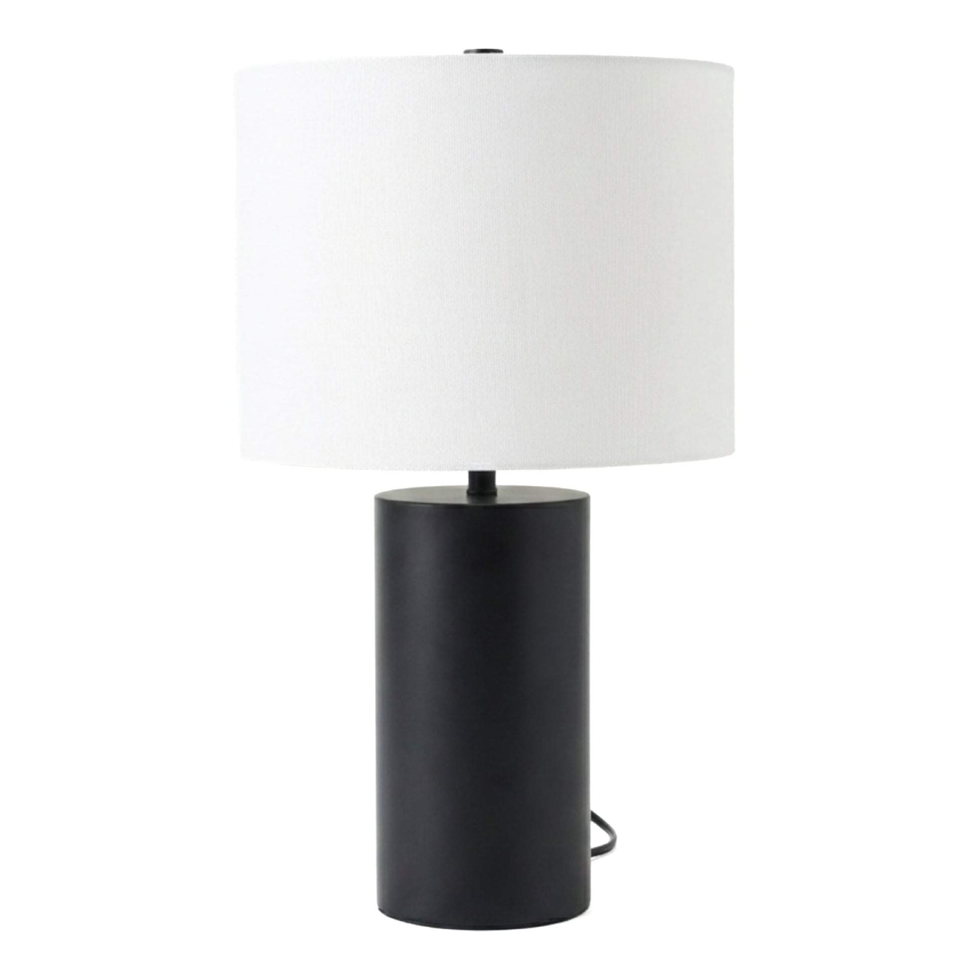 Aura Table Lamp | Matte Black and Bold Block Base