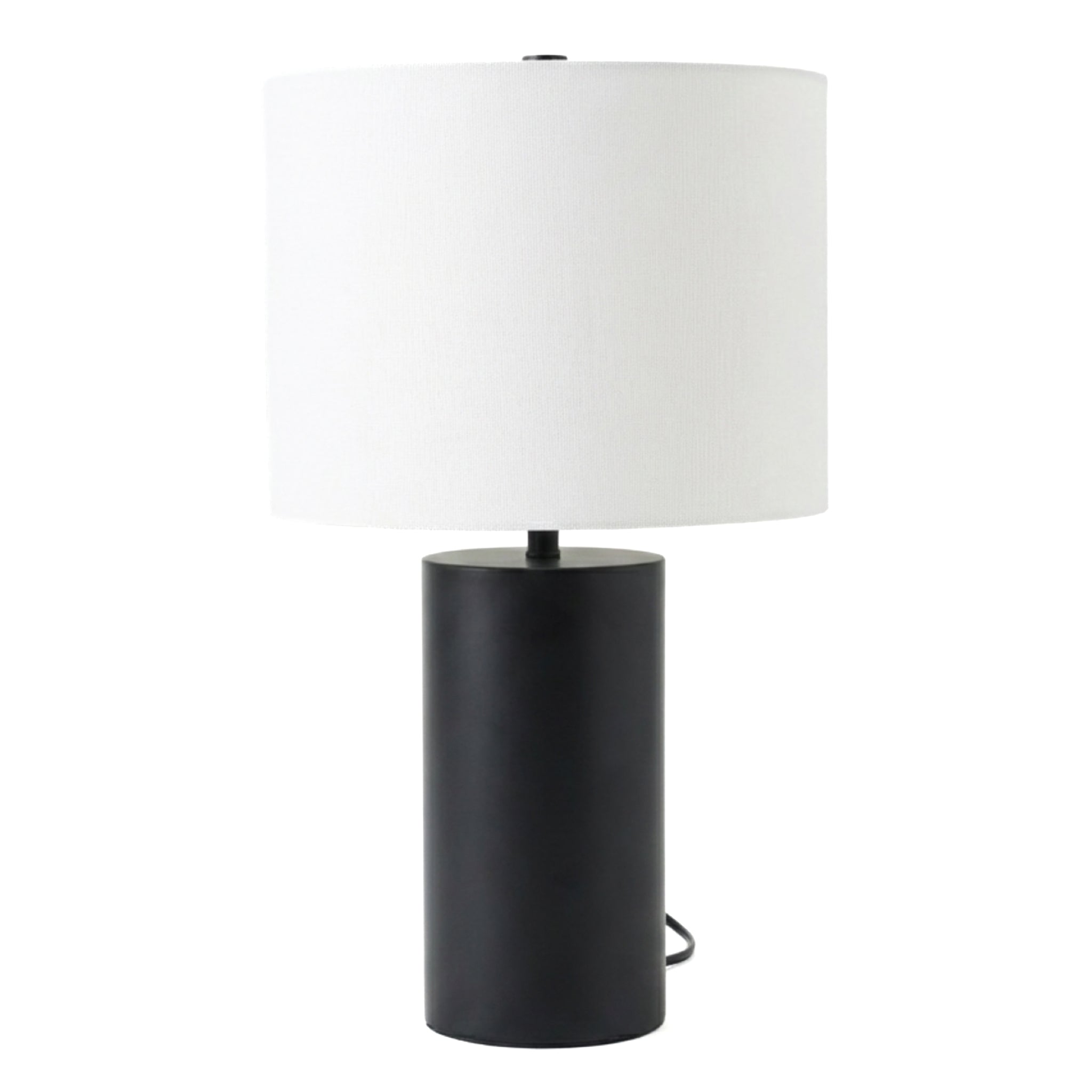 Aura Table Lamp | Matte Black and Bold Block Base
