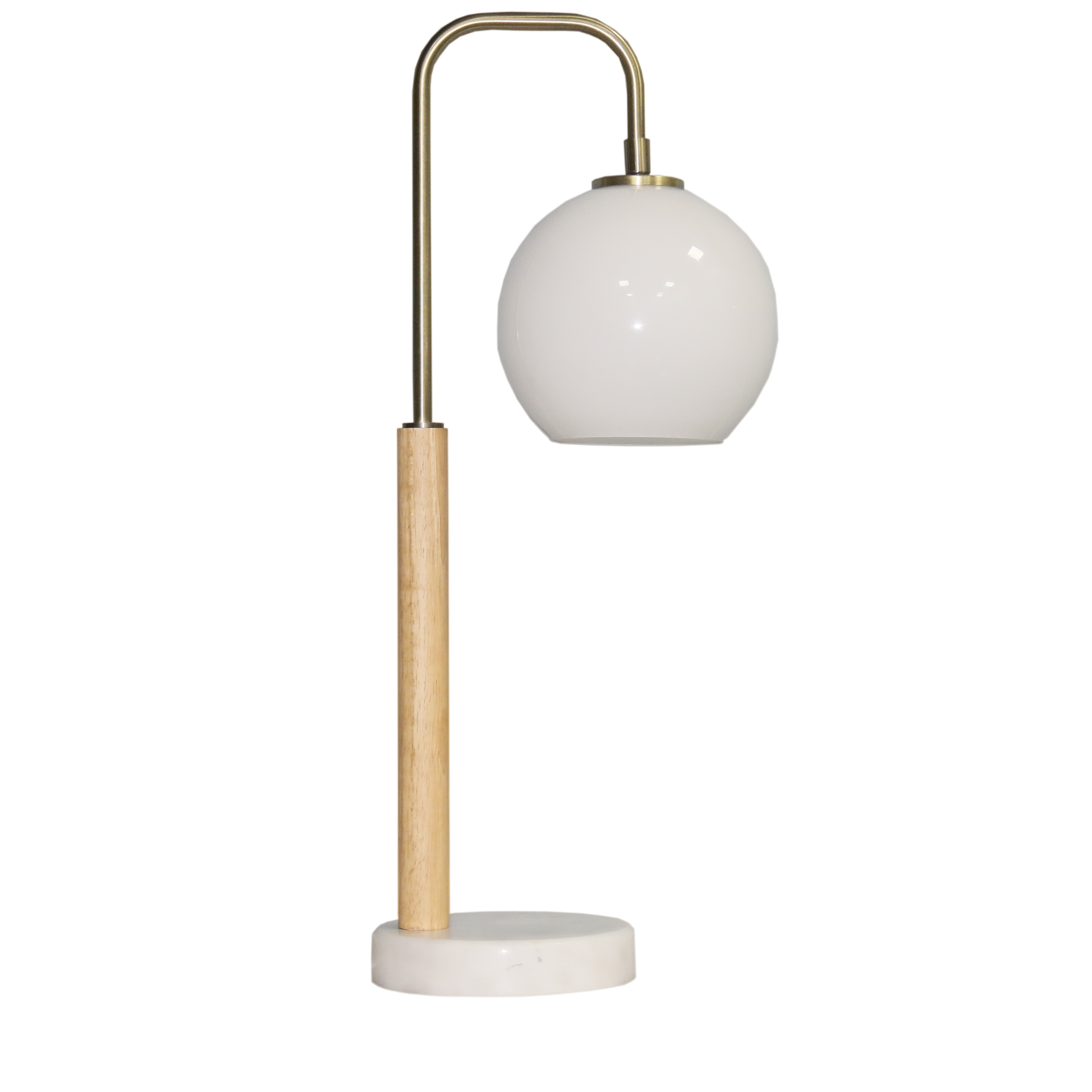 Auris Table Lamp | Brass Frame and Marble Base