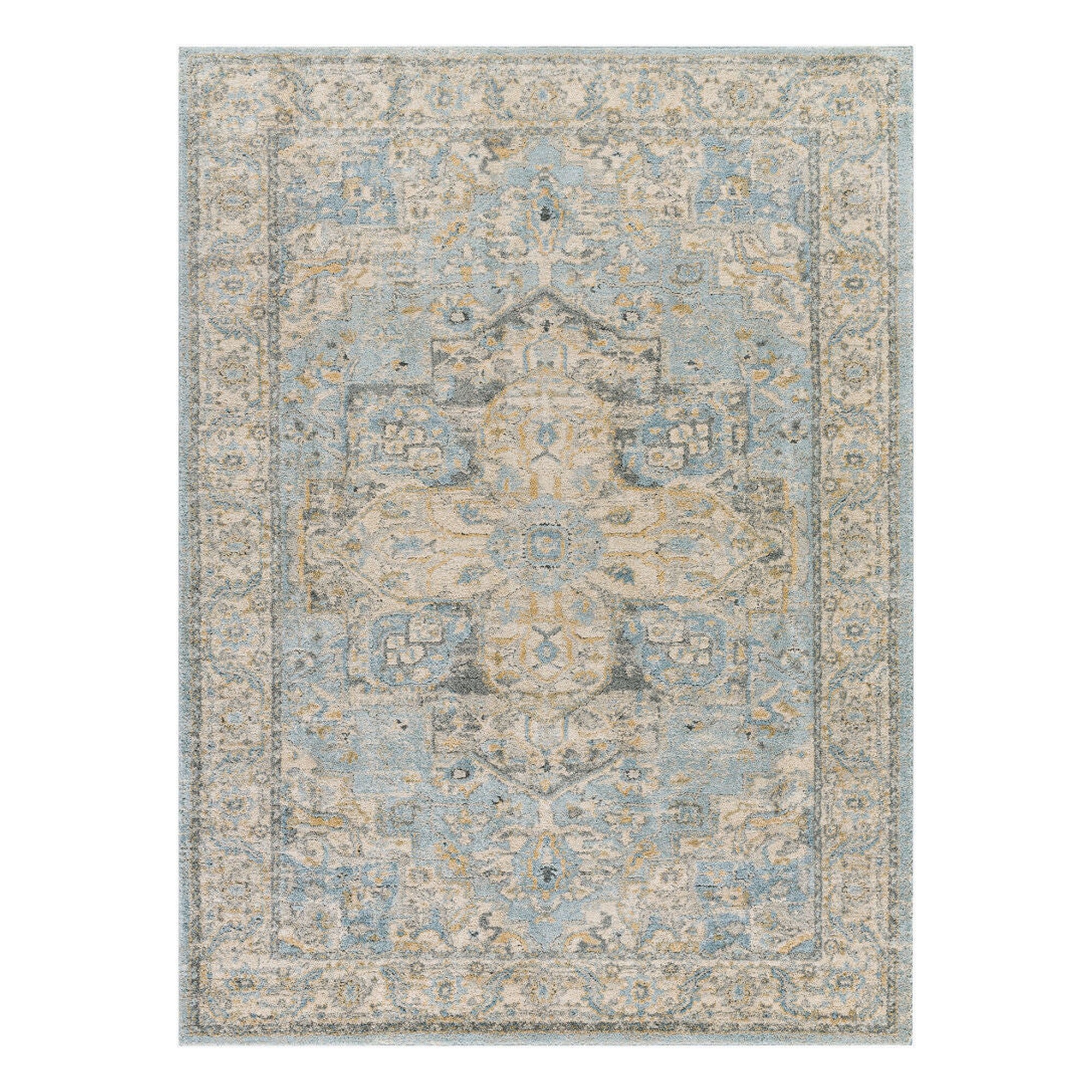Avellino Deep Teal/Tan Machine Woven Rug AVL-2300 - 10' x 14'