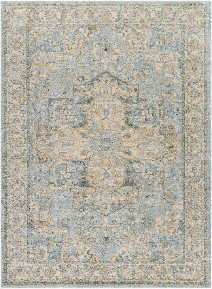 Avellino Deep Teal/Tan Machine Woven Rug AVL-2300 - 10' x 14'