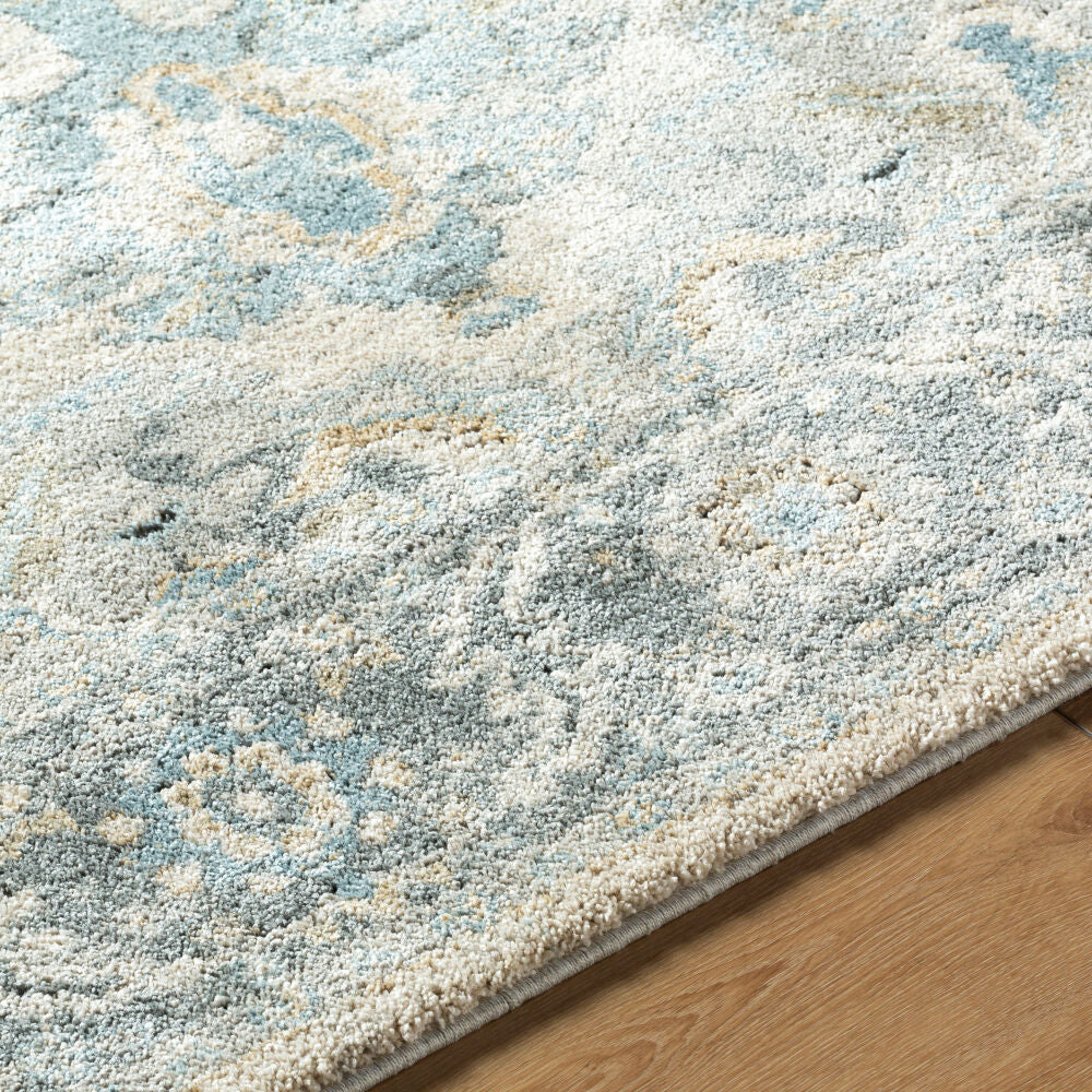 Avellino Deep Teal/Tan Machine Woven Rug AVL-2301 - texture