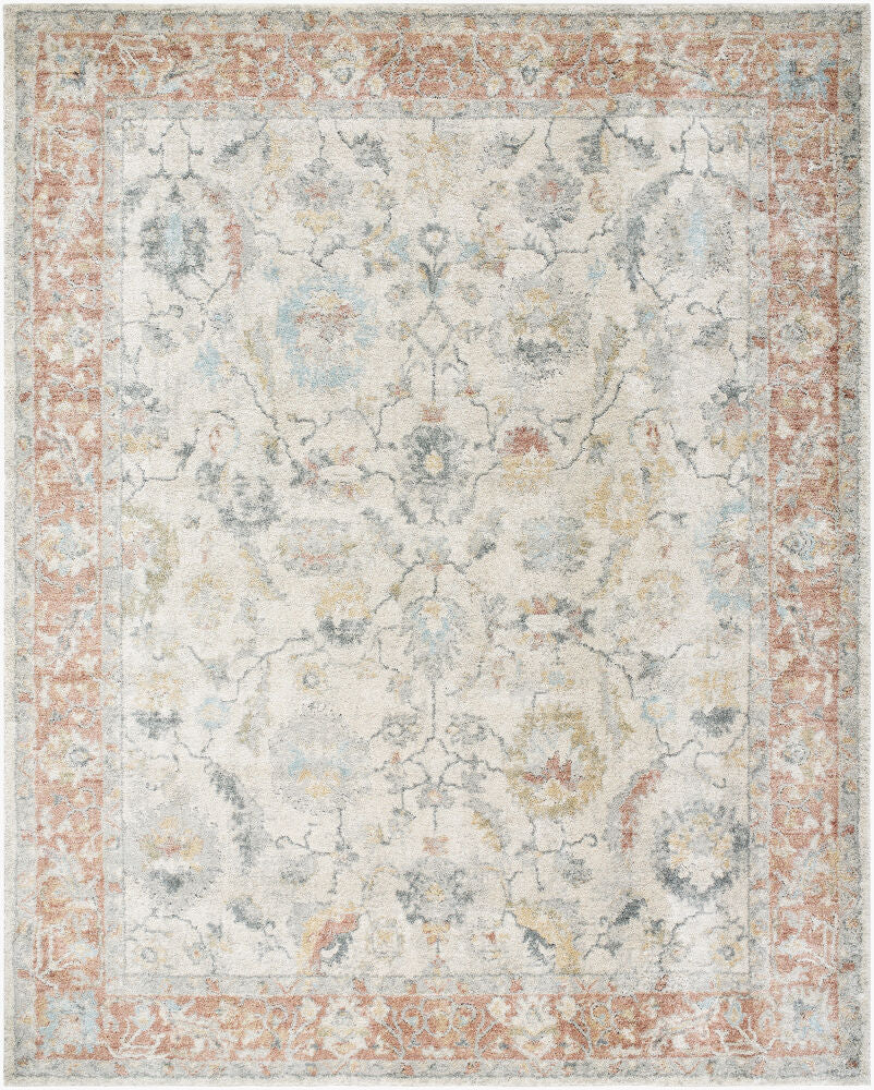 Avellino Deep Teal/Tan Machine Woven Rug AVL-2304 - 10' x 14'