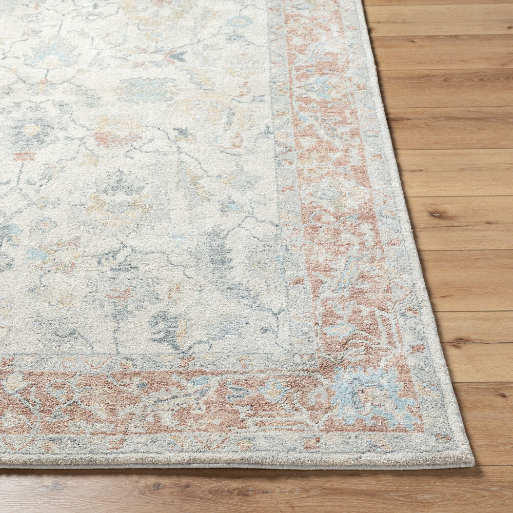 Avellino Deep Teal/Tan Machine Woven Rug AVL-2304 - front