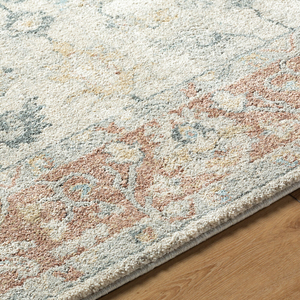 Avellino Deep Teal/Tan Machine Woven Rug AVL-2304 - texture