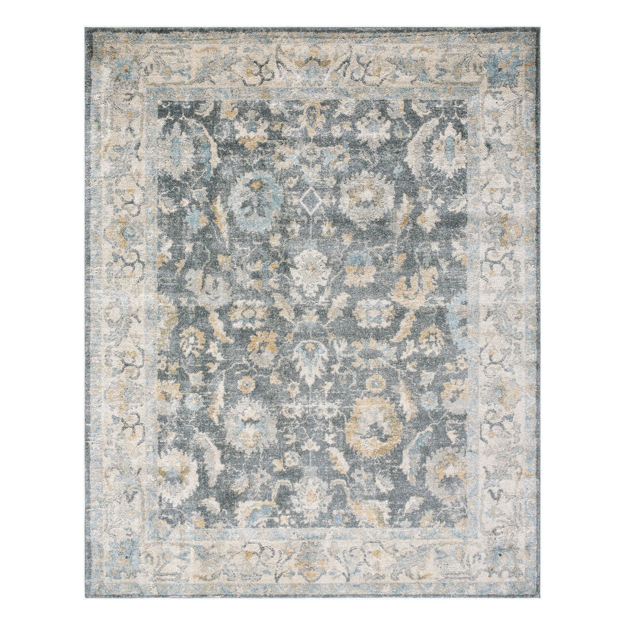 Avellino Deep Teal/Tan Machine Woven Rug AVL-2305 - 10' x 14'