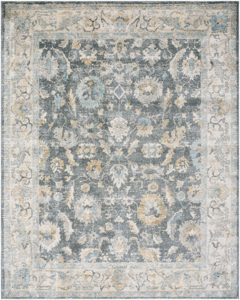 Avellino Deep Teal/Tan Machine Woven Rug AVL-2305 - 10' x 14'
