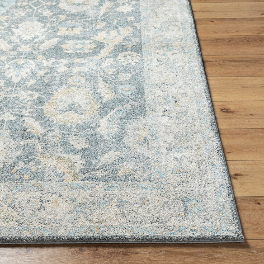 Avellino Deep Teal/Tan Machine Woven Rug AVL-2305 - front