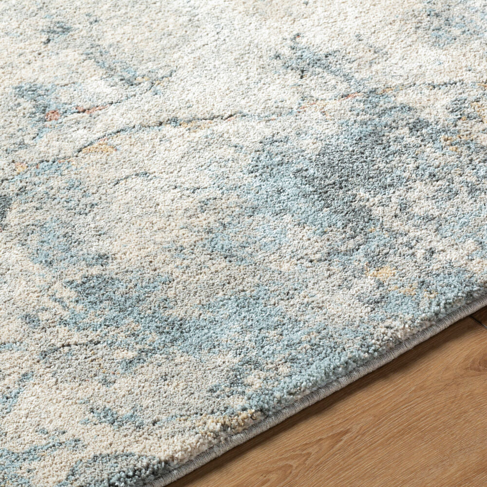 Avellino Deep Teal/Tan Machine Woven Rug AVL-2306 - texture