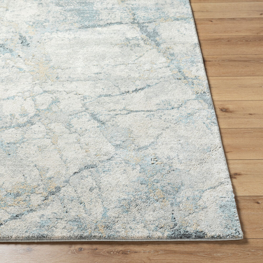 Avellino Deep Teal/Tan Machine Woven Rug AVL-2307 - front