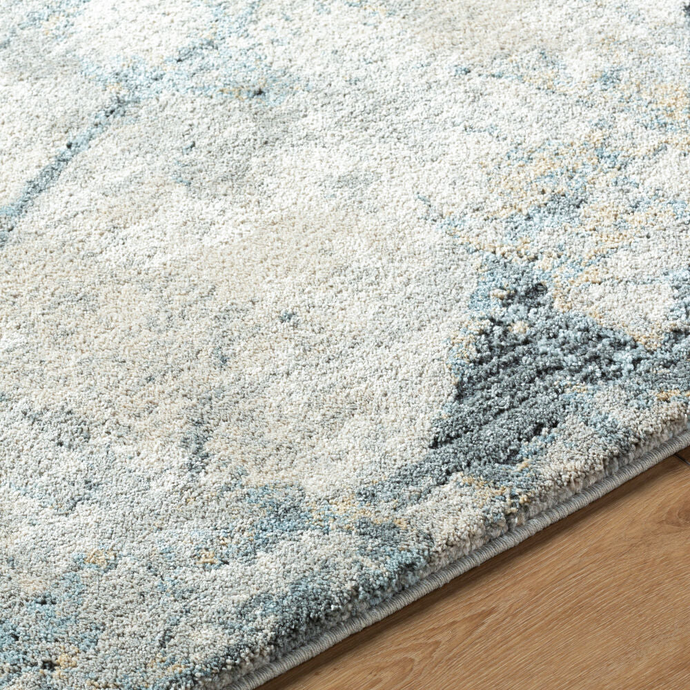 Avellino Deep Teal/Tan Machine Woven Rug AVL-2307 - texture