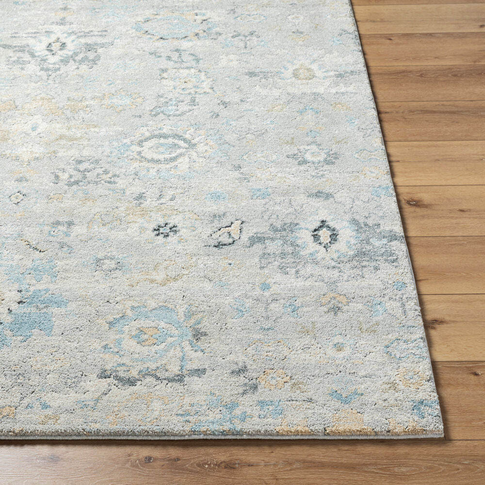 Avellino Deep Teal/Tan Machine Woven Rug AVL-2308 - front