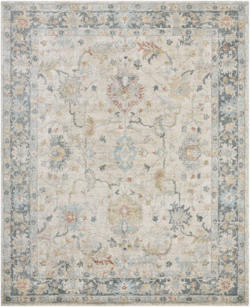 Avellino Deep Teal/Tan Machine Woven Rug AVL-2309 - 10' x 14'