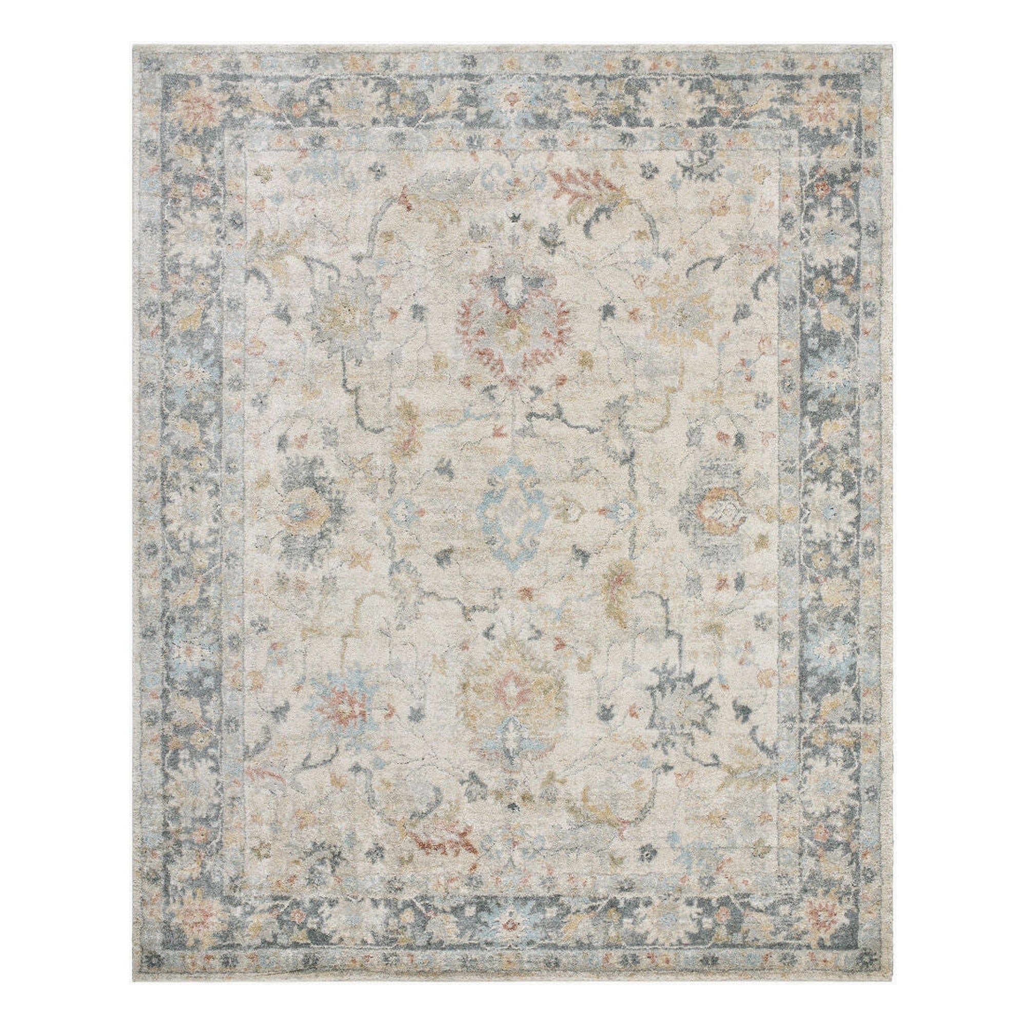 Avellino Deep Teal/Tan Machine Woven Rug AVL-2309 - 10' x 14'