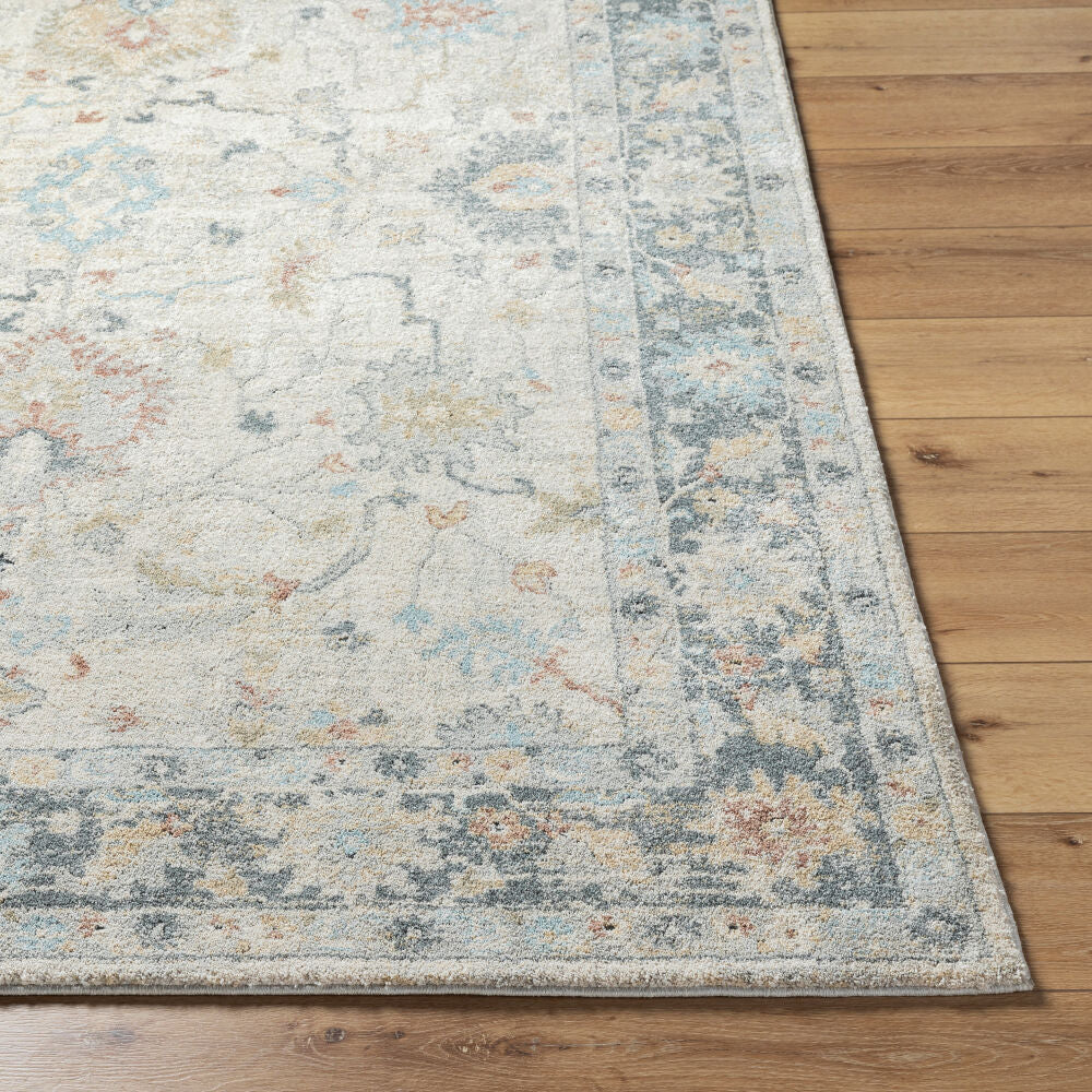 Avellino Deep Teal/Tan Machine Woven Rug AVL-2309 - front