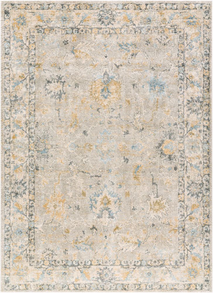 Avellino Deep Teal/Tan Machine Woven Rug AVL-2310 - 10' x 14'