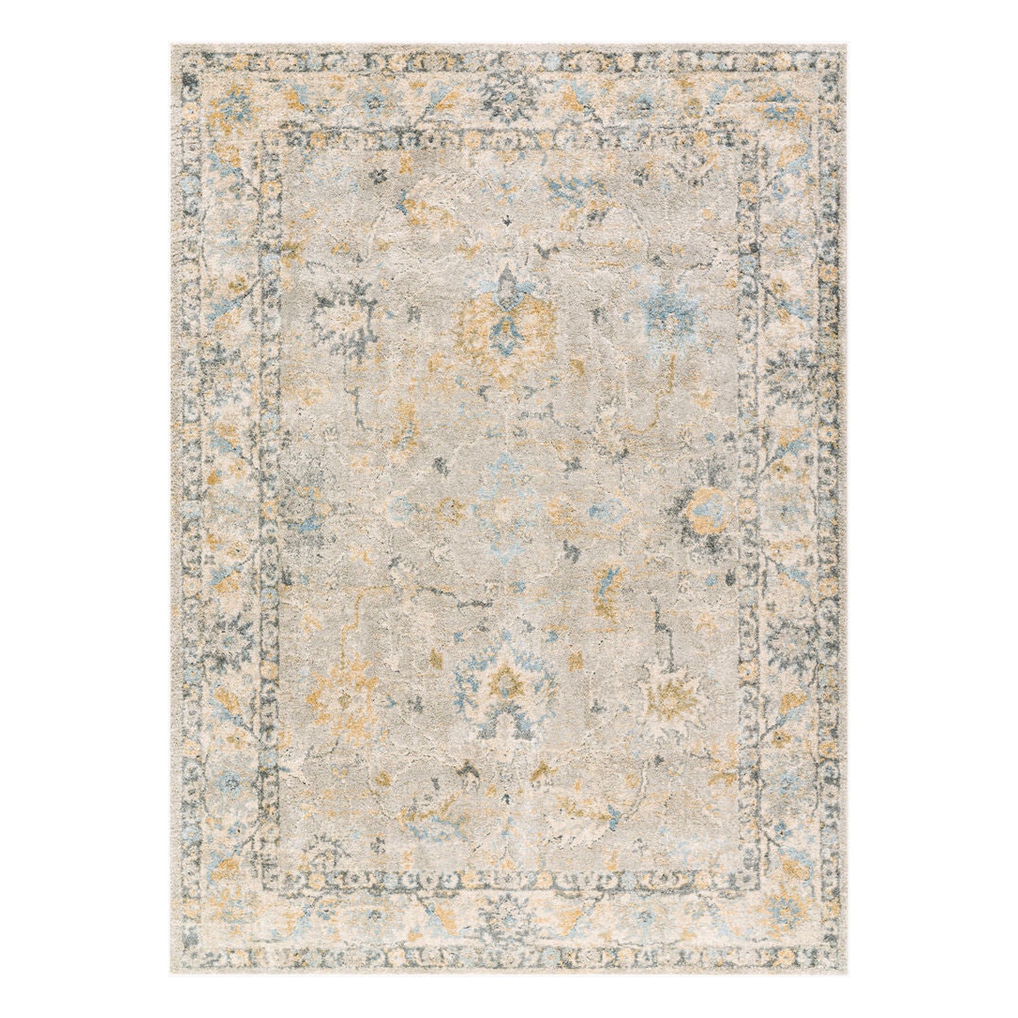 Avellino Deep Teal/Tan Machine Woven Rug AVL-2310 - 10' x 14'