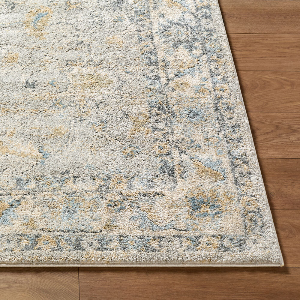 Avellino Deep Teal/Tan Machine Woven Rug AVL-2310 - front