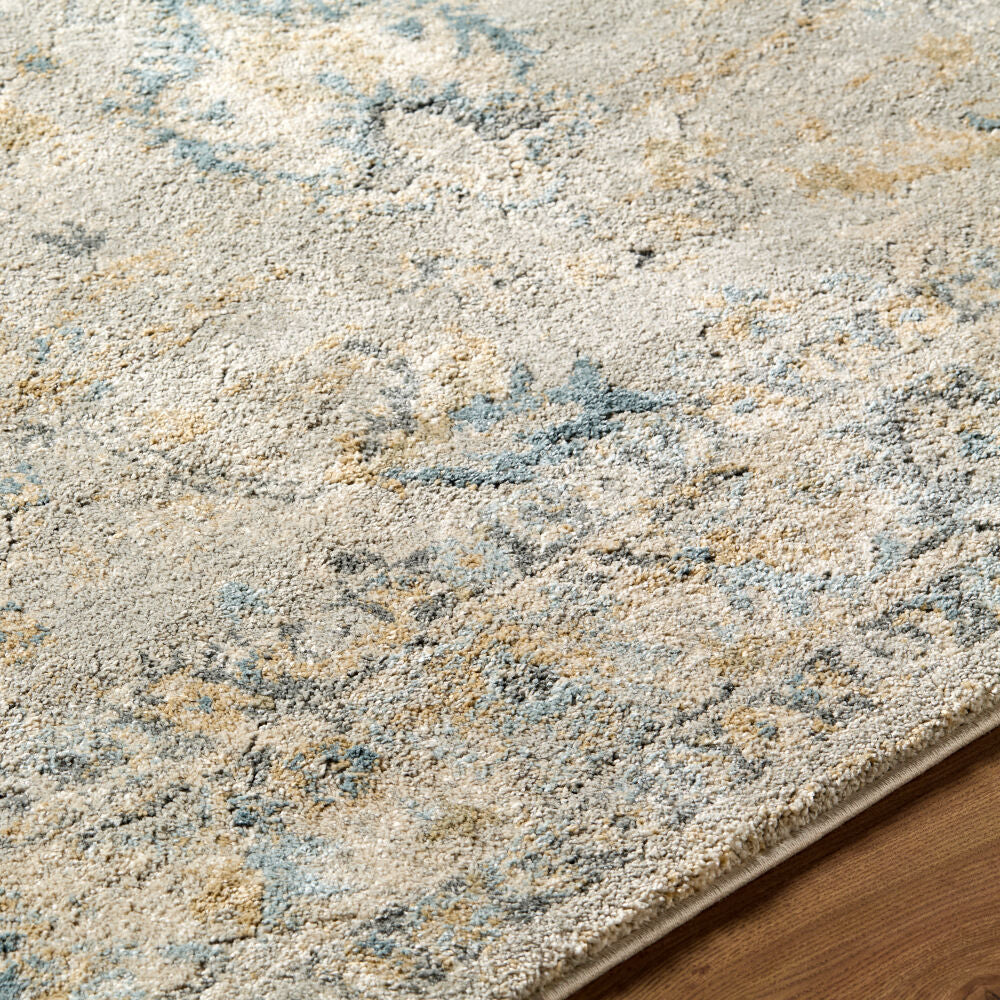 Avellino Deep Teal/Tan Machine Woven Rug AVL-2310 - texture