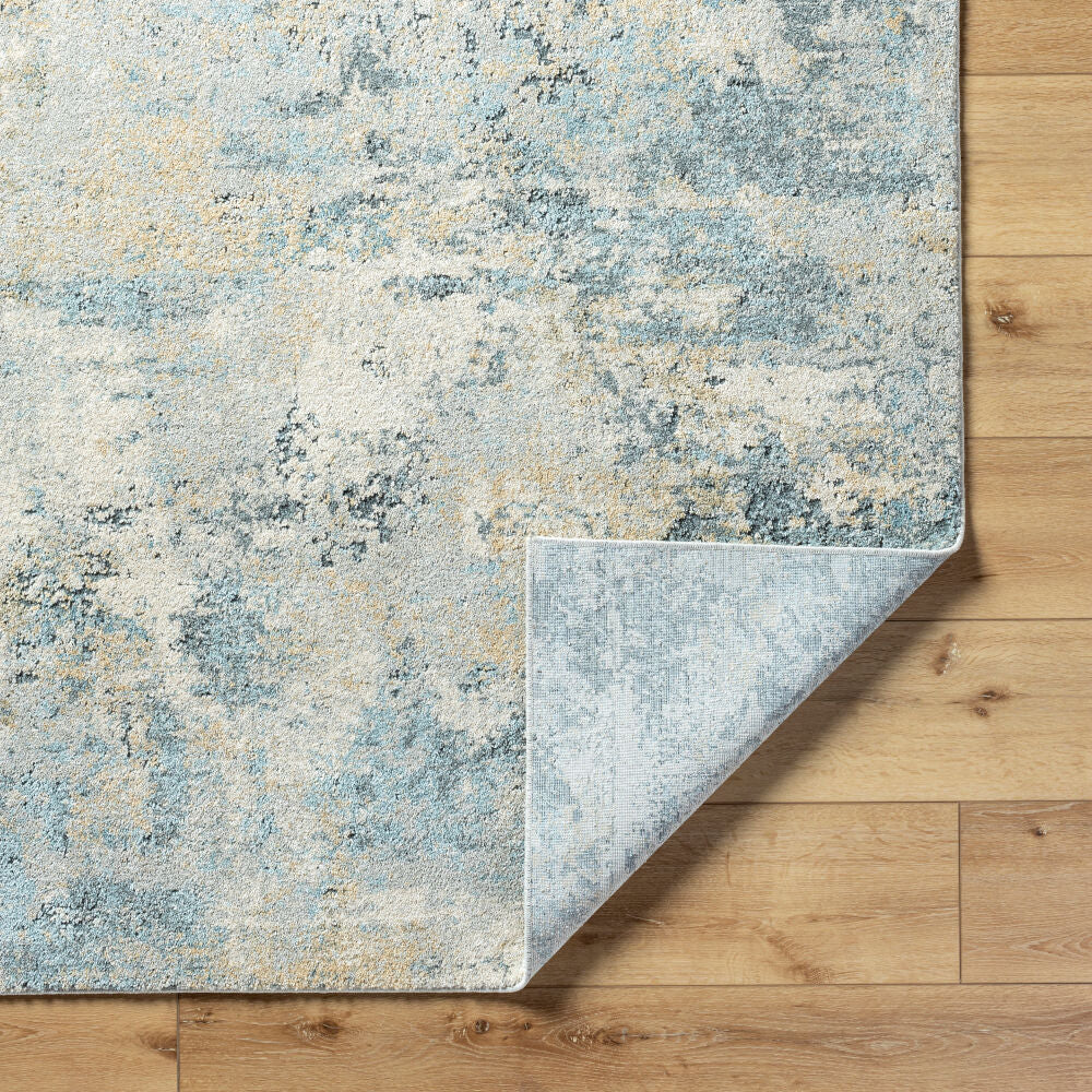 Avellino Deep Teal/Tan Machine Woven Rug AVL-2312 - fold