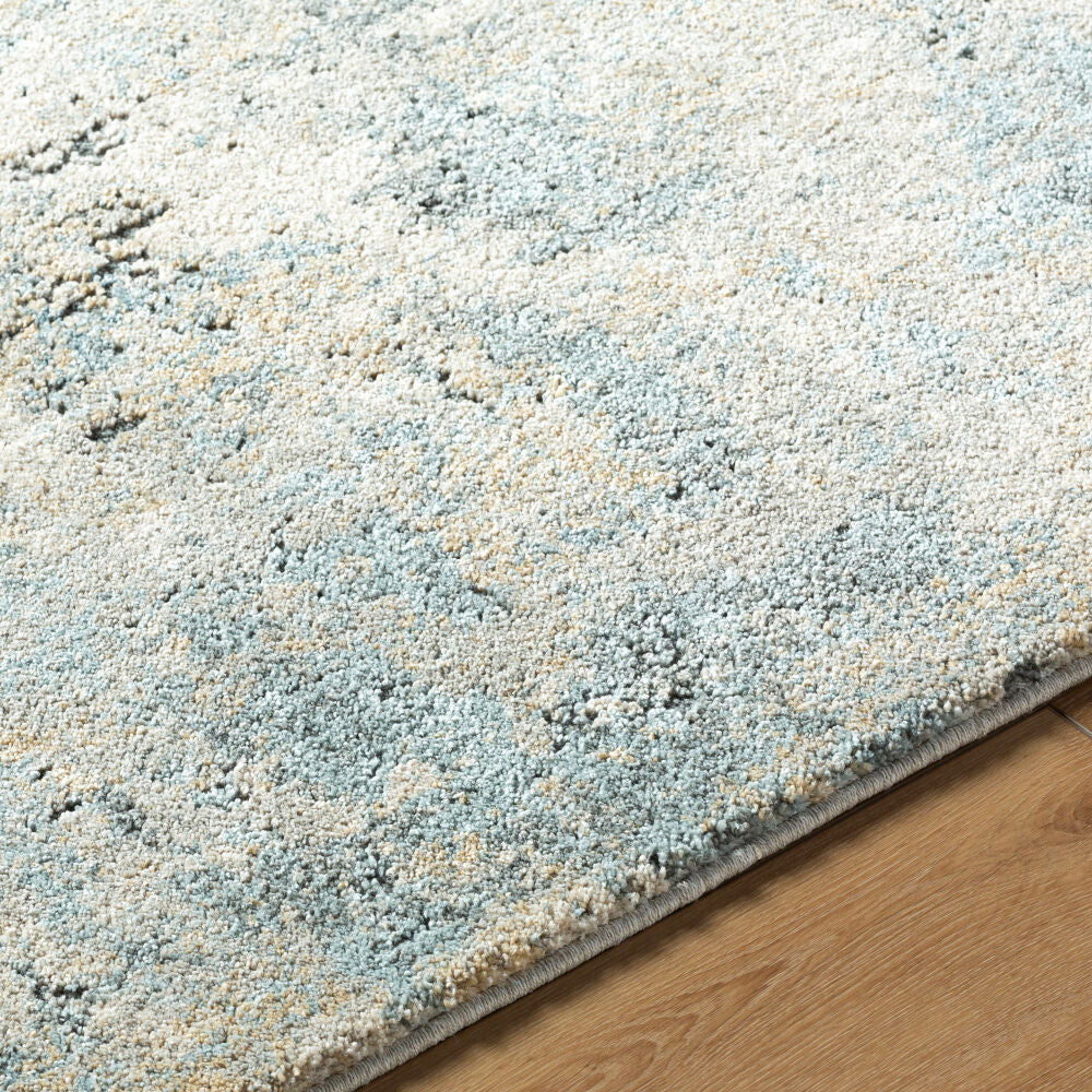 Avellino Deep Teal/Tan Machine Woven Rug AVL-2312 - texture
