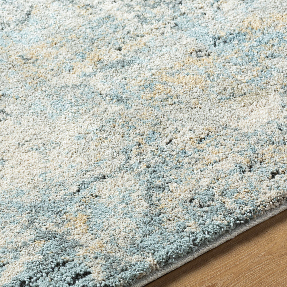 Avellino Deep Teal/Tan Machine Woven Rug AVL-2313 - texture