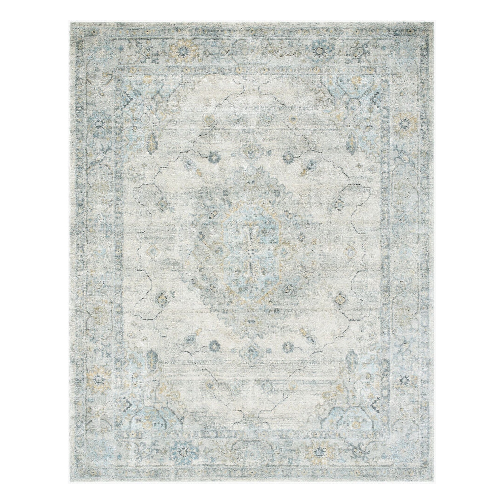 Avellino Deep Teal/Tan Machine Woven Rug AVL-2314 - 10' x 14'
