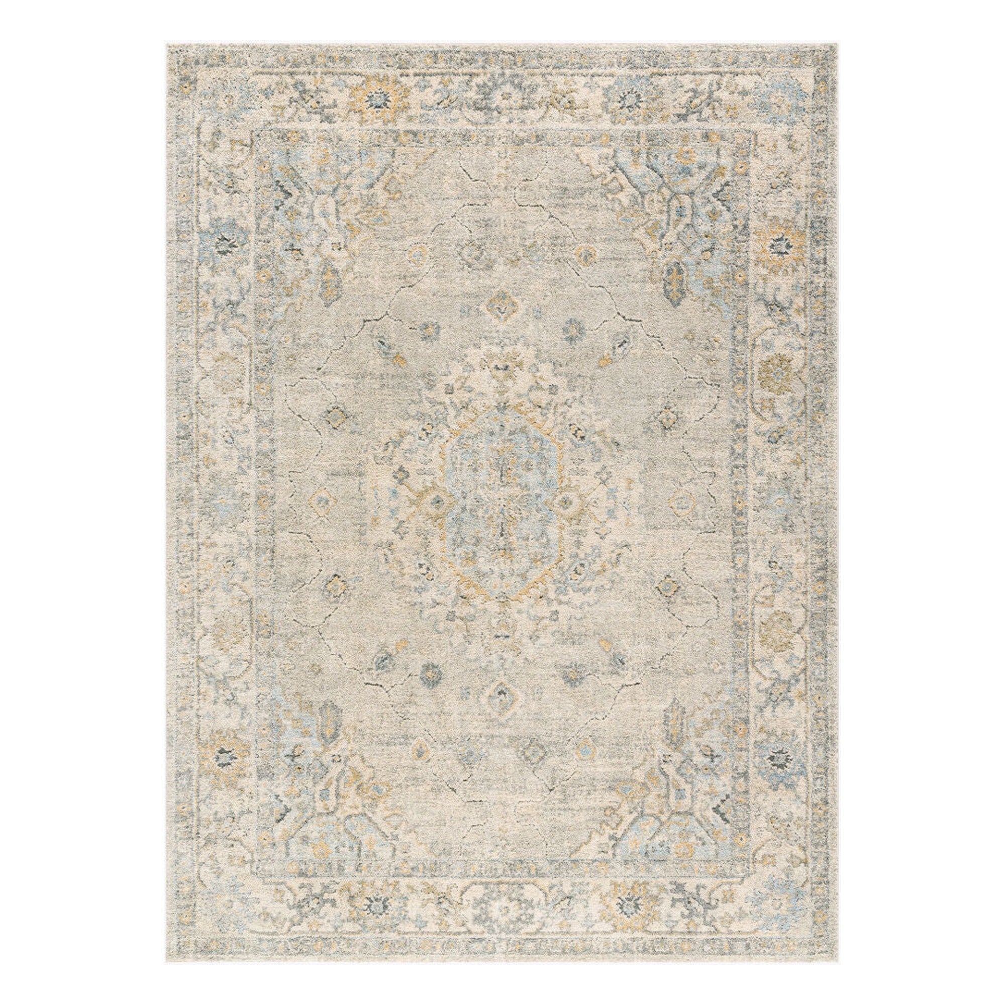 Avellino Deep Teal/Tan Machine Woven Rug AVL-2316 - 10' x 14'