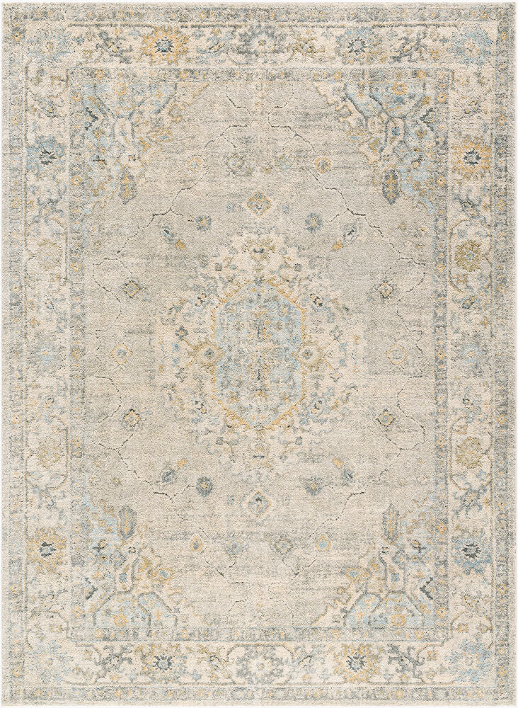 Avellino Deep Teal/Tan Machine Woven Rug AVL-2316 - 10' x 14'