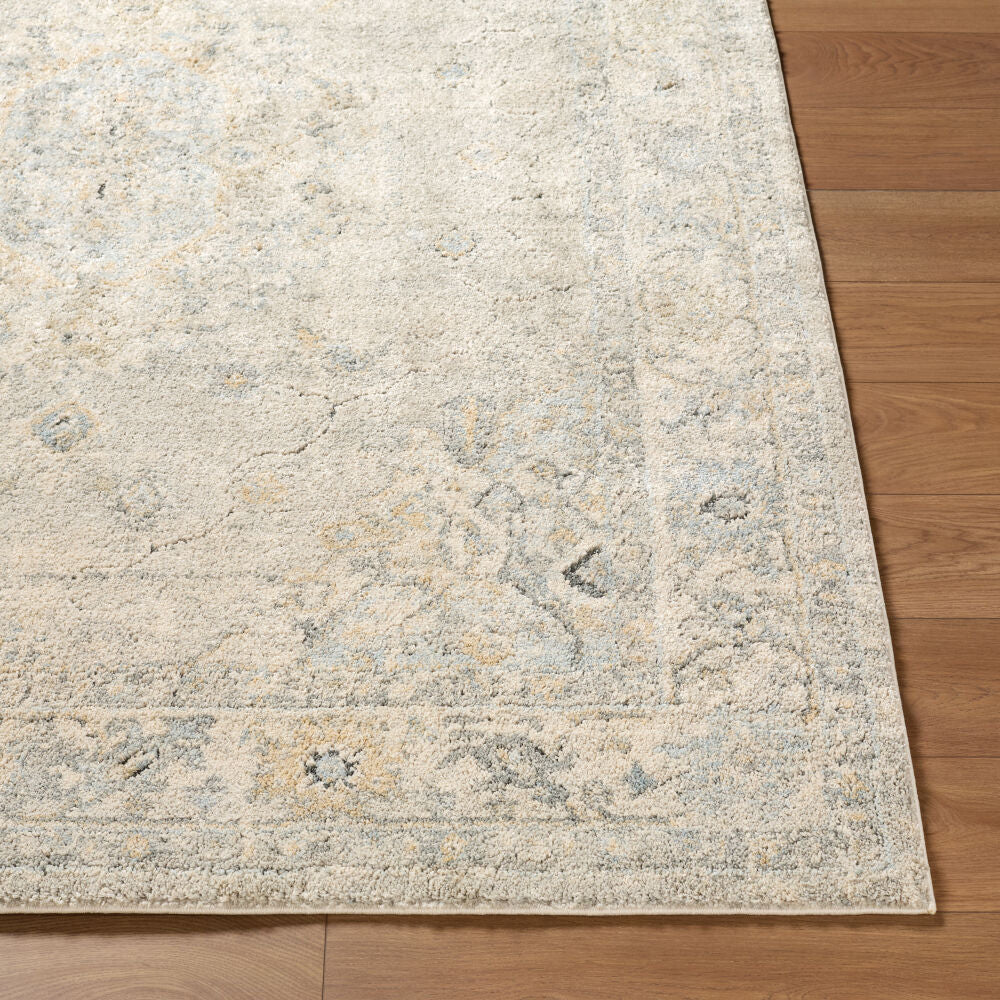 Avellino Deep Teal/Tan Machine Woven Rug AVL-2316 - front